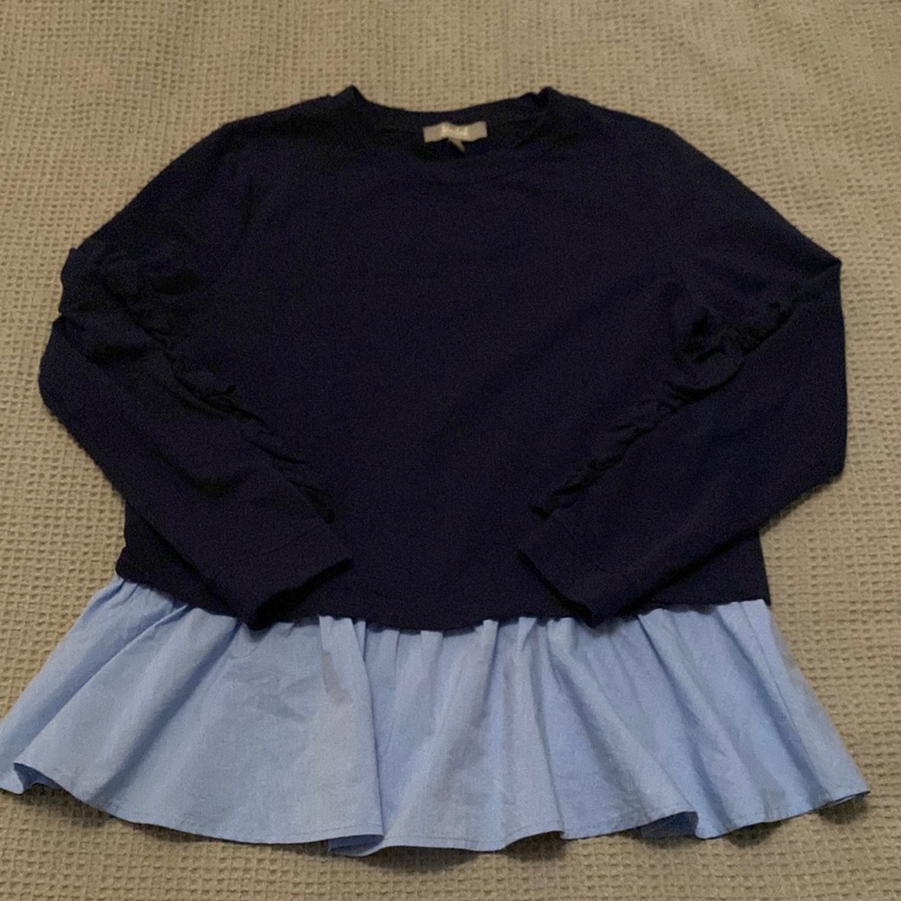 Ruffled long sleeve top